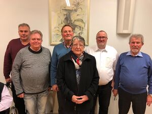 Der neue Vorstand vlnr Gerhard Klein-German Meyer-Peter Beutel-Christa Dahl-Jörn Stelzner-Wilfried Schowalter